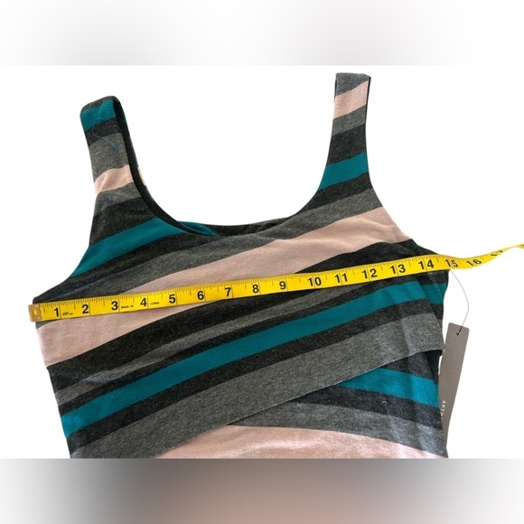Bailey 44 Anthropologie Striped Bodycon Tank Dress Multicolor Grey Blue XS NWT - Picture 5 of 9